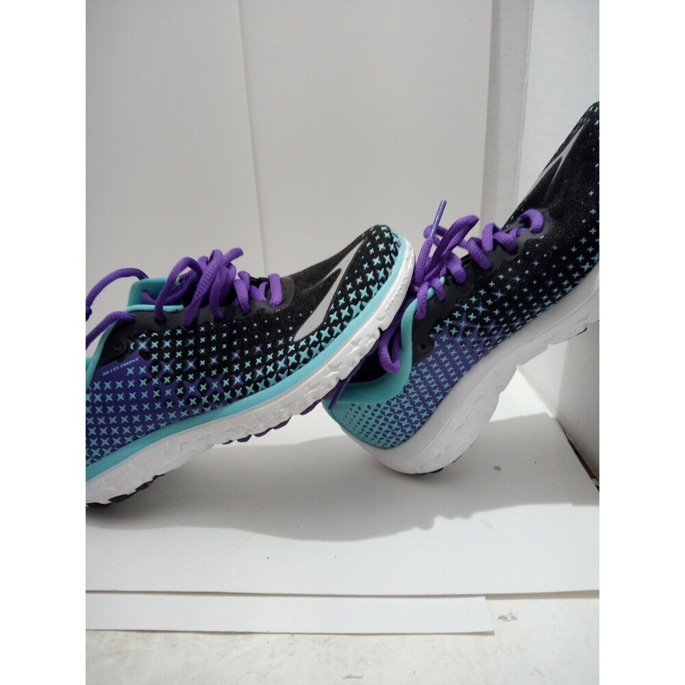 BROOKS PURE FLOW 5 Shoes Woman's SZ 6.5 EUC Blue and Purple W/Purple Laces